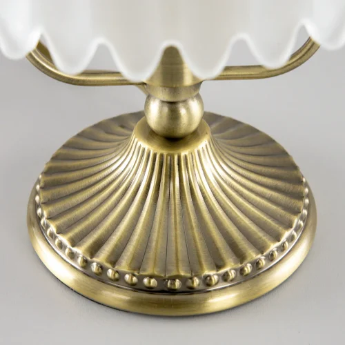 Настольная лампа Севилья CL414813 Citilux белая 1 лампа, основание бронзовое металл в стиле классический  фото 8