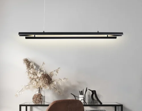 Светильник подвесной LED Standard Tech TN71337 Ambrella light чёрный 1 лампа, основание чёрное в стиле современный хай-тек  фото 6