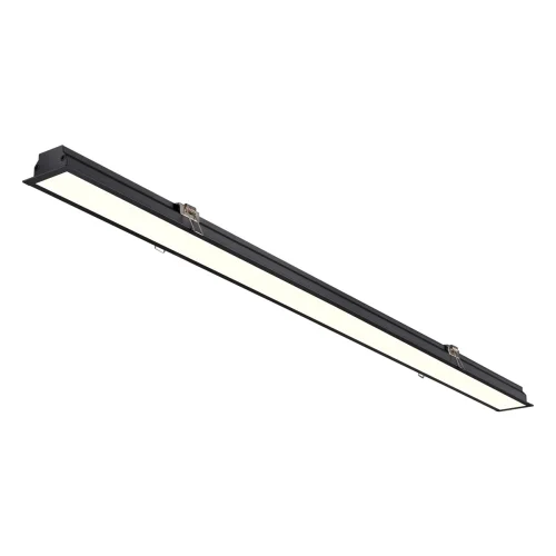 Светильник потолочный LED встраиваемый Iter 358821 Novotech чёрный 1 лампа, основание чёрное в стиле современный минимализм линейный фото 3