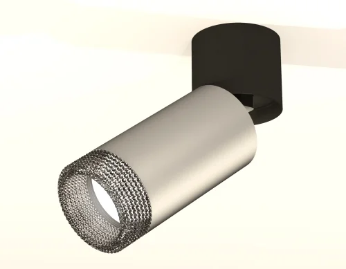 Светильник накладной Techno Spot XM XM6324041 Ambrella light серебряный 1 лампа, основание чёрное в стиле хай-тек современный круглый фото 3