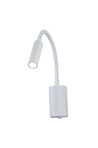 Бра с выключателем LED Stick 10009WH LOFT IT белый на 1 лампа, основание белое в стиле современный гибкая ножка