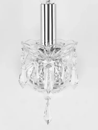 Бра 104B/1/141 Ni Bohemia Ivele Crystal без плафона на 1 лампа, основание прозрачное никель в стиле классический drops фото 3
