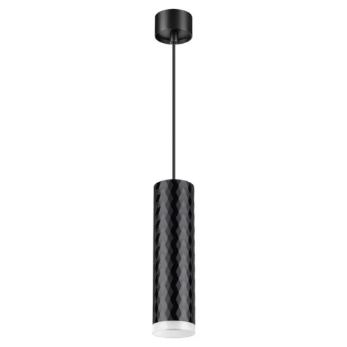 Светильник подвесной Brill 370853 Novotech чёрный 1 лампа, основание чёрное в стиле современный трубочки