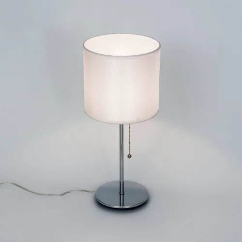 Настольная лампа Аврора CL463810 Citilux белая 1 лампа, основание хром металл в стиле современный  фото 3