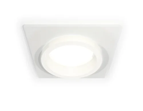 Светильник точечный Techno spot XC6520064 Ambrella light белый 1 лампа, основание белое в стиле хай-тек современный квадратный