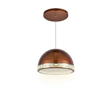 Светильник подвесной LED с пультом Acrylica Original FA9497 Ambrella light коричневый 1 лампа, основание коричневое в стиле хай-тек современный с пультом