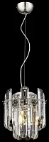 Светильник подвесной Lazzara WE107.01.103 Wertmark прозрачный 1 лампа, основание никель в стиле классический 