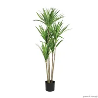 Искусственное растение в горшке Yubetsu 428018 Eglo, цвет - зеленый / черный, материал - пластик, купить с доставкой по Москве и России.