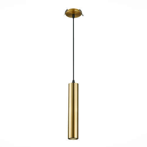 Светильник подвесной встраиваемый St151 ST151.308.01 ST-Luce золотой 1 лампа, основание золотое в стиле современный хай-тек трубочки