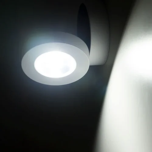 Светильник накладной LED Стамп CL558030N Citilux белый 1 лампа, основание белое в стиле хай-тек современный круглый фото 5