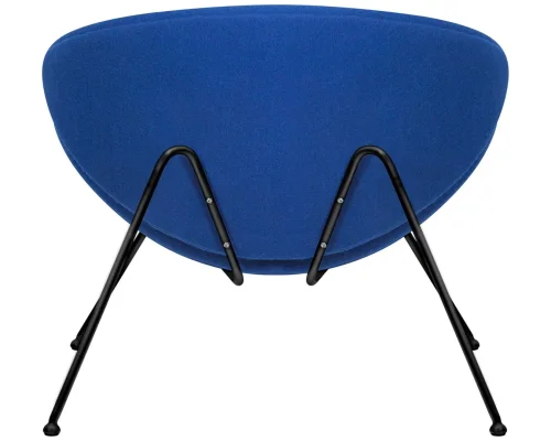 Кресло дизайнерское  72-LMO EMILY, цвет сиденья синий (AF6), цвет основания черный Dobrin, синий/ткань, ножки/металл/чёрный, размеры - ****810*780 фото 5