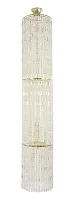 Люстра хрустальная каскадная столб Belluno E 1.9.45.200 G Dio D'Arte без плафона на 20 ламп, основание золотое в стиле классический 