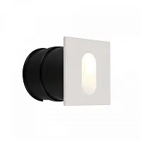 Встраиваемый светильник LED Via Urbana O022-L3W Maytoni уличный IP44 белый 1 лампа, плафон белый в стиле современный LED