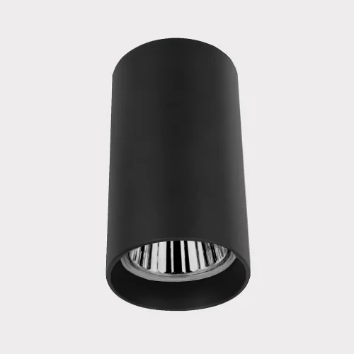 Светильник накладной CLT 015C BL Crystal Lux чёрный 1 лампа, основание чёрное в стиле современный круглый
