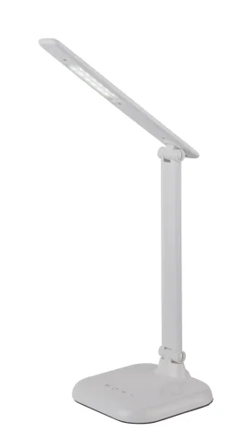 Настольная лампа LED Davos 58209W Globo белая 1 лампа, основание белое полимер в стиле современный 