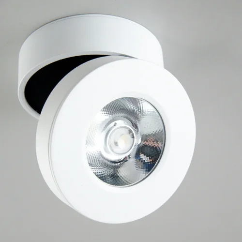Светильник накладной LED Стамп CL558030N Citilux белый 1 лампа, основание белое в стиле хай-тек современный круглый фото 2