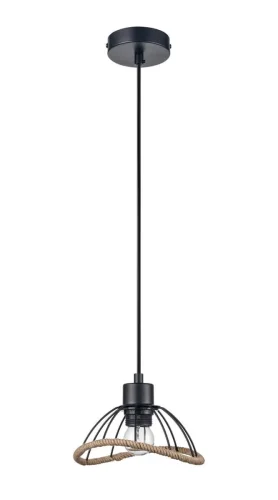 Светильник подвесной Formula VL6482P01 Vele Luce чёрный 1 лампа, основание чёрное в стиле лофт  фото 2