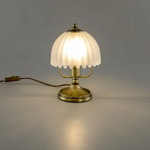 Настольная лампа Севилья CL414813 Citilux белая 1 лампа, основание бронзовое металл в стиле классический  фото 3