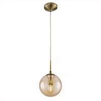 Светильник подвесной Томми CL102013 Citilux янтарный 1 лампа, основание бронзовое в стиле современный шар