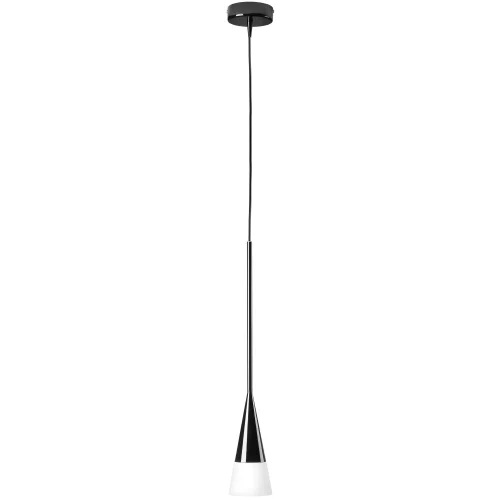 Светильник подвесной CONICITA 804117 Lightstar белый чёрный 1 лампа, основание чёрное в стиле арт-деко 
