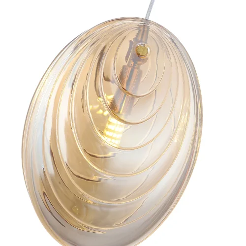 Светильник подвесной MAR SP1 AMBER Crystal Lux янтарный 1 лампа, основание золотое в стиле современный  фото 4