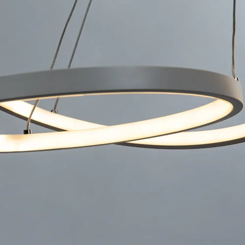 Люстра подвесная LED с пультом Frodo A2197SP-2WH Arte Lamp белая на 1 лампа, основание белое в стиле современный хай-тек с пультом кольца фото 3