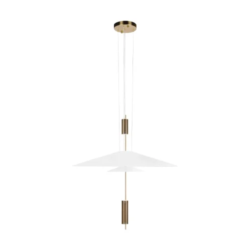 Светильник подвесной Skylar 10244/A Brass LOFT IT белый 3 лампы, основание латунь в стиле современный 