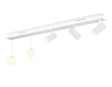 Светильник потолочный LED с пультом FL66201 Ambrella light белый 1 лампа, основание белое в стиле современный хай-тек с пультом