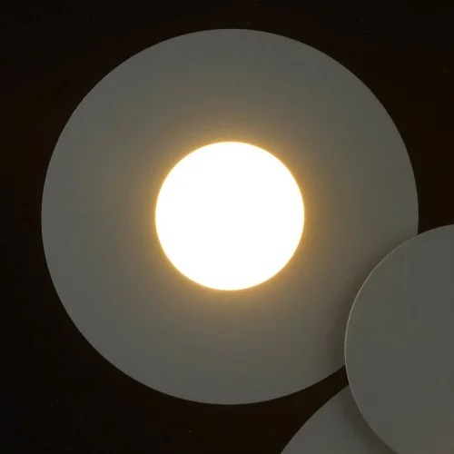 Светильник потолочный Круз 637017903 DeMarkt белый серый 3 лампы, основание серое в стиле хай-тек  фото 5