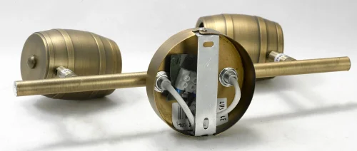 Спот с 2 лампами лофт LSP-9567 Lussole бронзовый GU10 в стиле лофт  фото 3