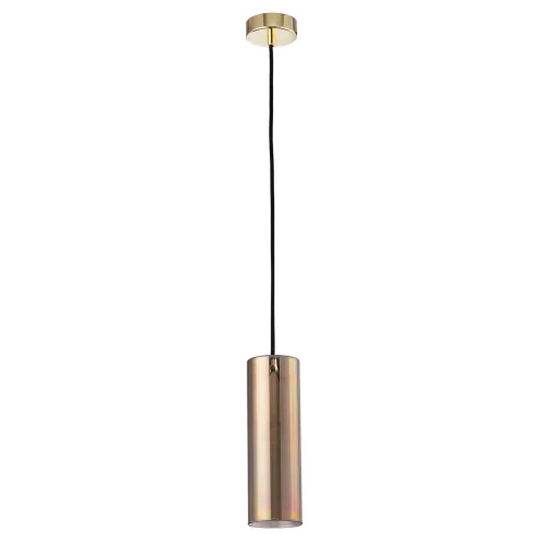 Светильник подвесной Gioia P011PL-01G Maytoni золотой 1 лампа, основание золотое в стиле современный трубочки фото 2
