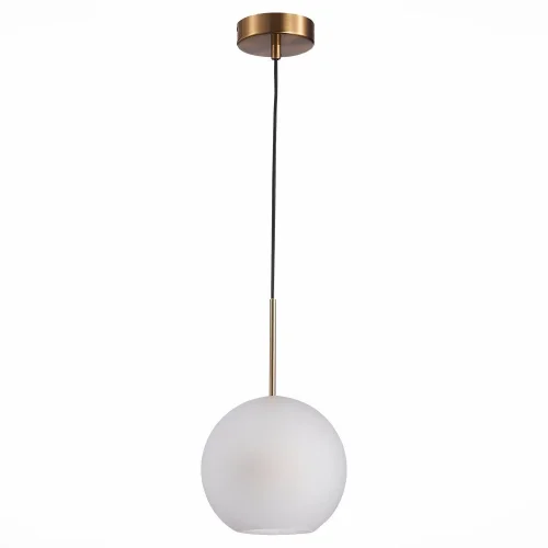 Светильник подвесной Bopone SL1133.533.01 ST-Luce белый 1 лампа, основание латунь в стиле современный  фото 2