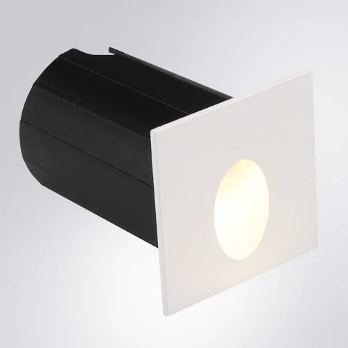 Встраиваемый светильник LED Piazza A3402IN-1WH Arte Lamp уличный IP65 белый чёрный 1 лампа, плафон белый в стиле хай-тек современный LED фото 2