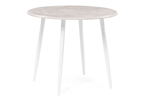 Деревянный стол Абилин 90 мрамор светло-серый / белый матовый 507216 Woodville столешница серая мрамор из мдф
