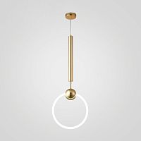 Светильник подвесной RING L D30 Золото 178407-26 ImperiumLoft белый 1 лампа, основание золотое в стиле современный 