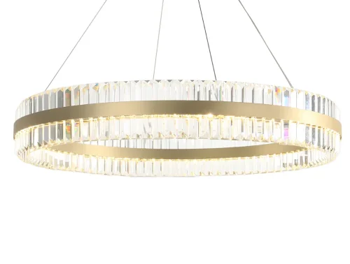 Люстра подвесная 10241/80 Newport прозрачная на 32 лампы, основание латунь в стиле американский современный классический  фото 2