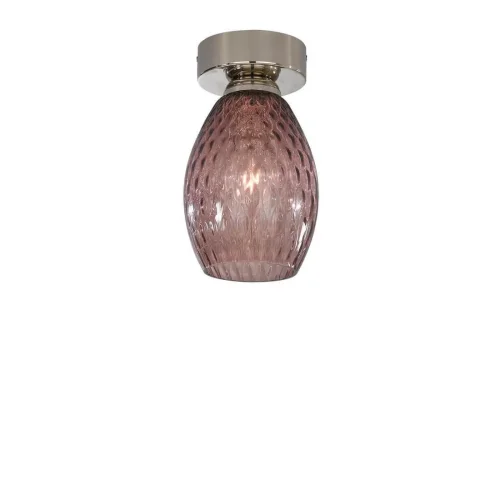 Светильник накладной PL 10008/1 Reccagni Angelo фиолетовый 1 лампа, основание никель в стиле современный классический круглый