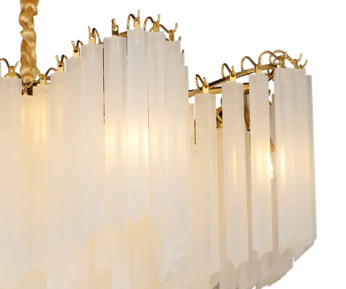 Люстра подвесная Грай 07310-21,33 Kink Light прозрачная на 21 лампа, основание золотое в стиле классический современный  фото 2