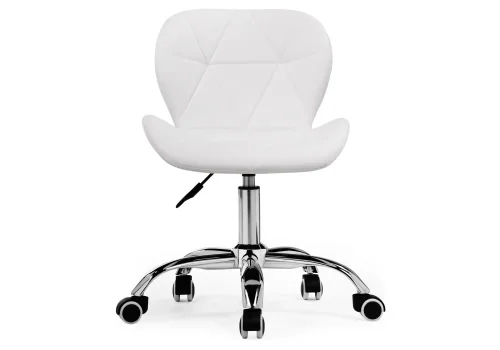 Компьютерное кресло Trizor whitе 15338 Woodville, белый/искусственная кожа, ножки/металл/хром, размеры - *810***530*530 фото 2