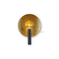Бра лофт Orbis 091-107 Sun-Lumen золотой 1 лампа, основание чёрное в стиле лофт 