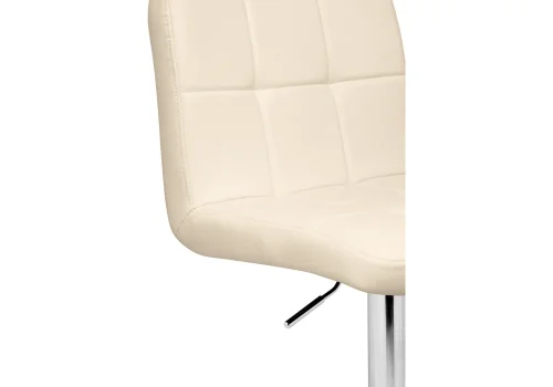 Барный стул Paskal beige / chrome 15498 Woodville, бежевый/экокожа, ножки/металл/хром, размеры - *1090***430*530 фото 6