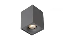 Светильник накладной Bentoo-Led 09913/05/36 Lucide серый 1 лампа, основание серое в стиле современный квадратный