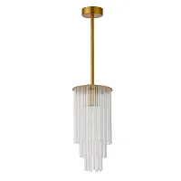 Светильник подвесной Аделард 642018201 MW-Light прозрачный 1 лампа, основание латунь в стиле современный 