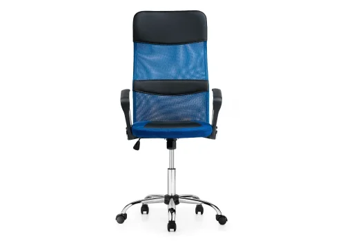 Компьютерное кресло Arano синее 1647 Woodville, синий/ткань искусственная кожа, ножки/металл/хром, размеры - *1320***650*650 фото 6