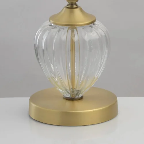 Настольная лампа Оделия 619031001 Chiaro белая 1 лампа, основание латунь стекло металл в стиле классический  фото 6