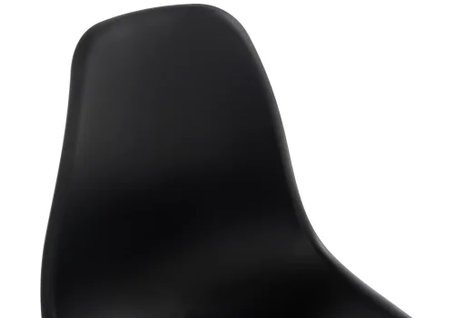 Стул пластиковый Eames PC-015 черный 11177 Woodville, чёрный/, ножки/массив бука дерево/натуральный, размеры - ****460*490 фото 6
