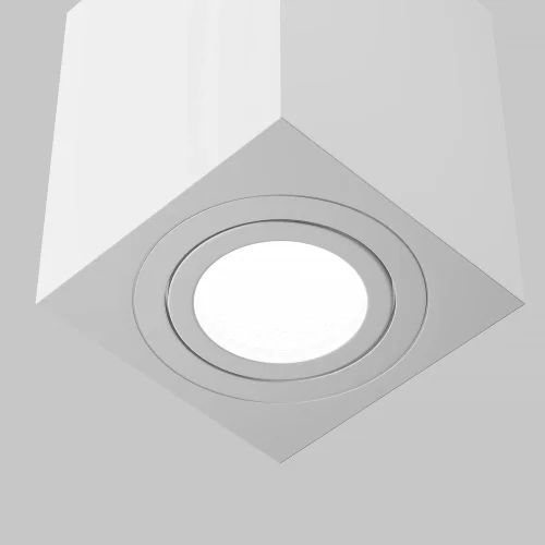 Светильник накладной Alfa C017CL-01W Maytoni белый 1 лампа, основание белое в стиле современный квадратный фото 2