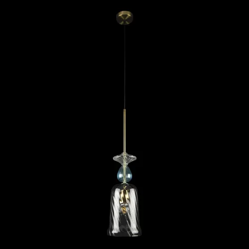 Светильник подвесной Candy 10037B LOFT IT серый чёрный 1 лампа, основание золотое в стиле современный арт-деко выдувное фото 2