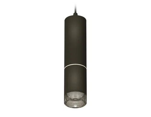 Светильник подвесной Techno spot XP6313010 Ambrella light чёрный 1 лампа, основание чёрное в стиле хай-тек современный трубочки
