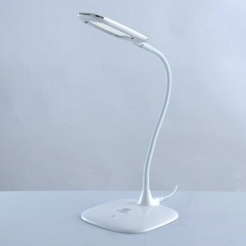 Настольная лампа LED Ракурс 631035401 DeMarkt белая 1 лампа, основание белое полимер в стиле хай-тек современный  фото 5